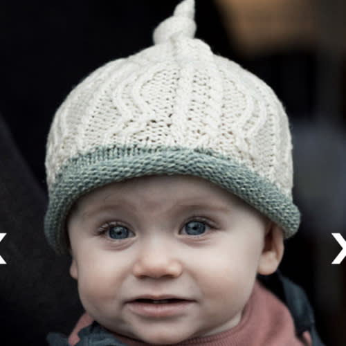 Baby Super Soft Merino Wool Two Tone Hat