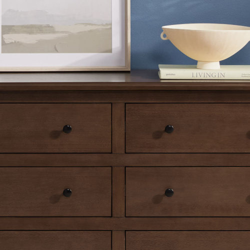 Walker Edison Vivienne Easy Assembly Solid Wood Spindle 6-Drawer Dresser & Reviews | Wayfair