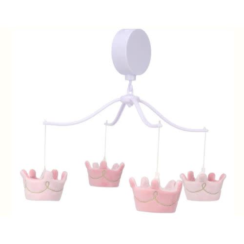 Disney Princesses Pink Crown Musical Baby Crib Mobile Soother Toy – Lambs & Ivy