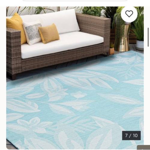 Exo Coastal Floral Indoor/Outdoor Area Rug