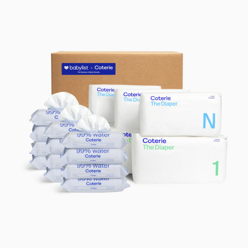 Coterie Newborn Diaper & Wipes Starter Bundle - 12 Pack Wipes