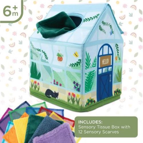 Sensory Sprouts Peek & Pull Baby Tissue Box Toy