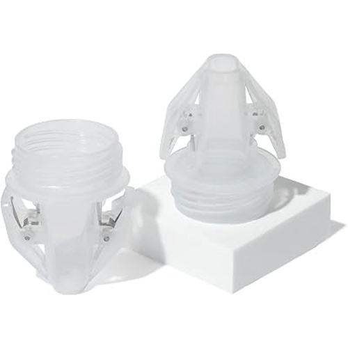 Motif Medical Pump-to-Bag Electric Breast Pump Adapter -Compatible w/Spectra S1 & S2 Breast Pump - Pump Adapter w/Twist Shield Connectors - 3-Step Time-Saving Nursing Pump Adapter (Set of 2)