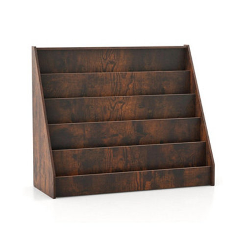 5-Tier Front-Facing Kids Bookshelf with Deep Compartments, Montessori Style