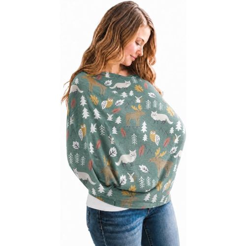 Copper Pearl Nursing Cover for Breastfeeding – Multi-Use Baby Car Seat Cover, Stroller Cover & Breast Feeding Cover Up for Women, Stretchy Breathable High Quality Cover for Boy or Girl, Atwood