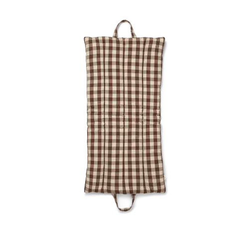 Bothy Check Folding Mat - Brown/Green | Ferm Living