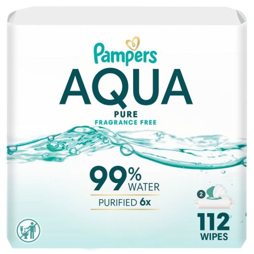 Pampers Aqua Pure Sensitive Baby Wipes - 112ct