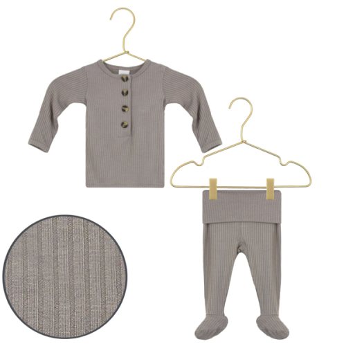 Beau Ribbed Top + Bottoms