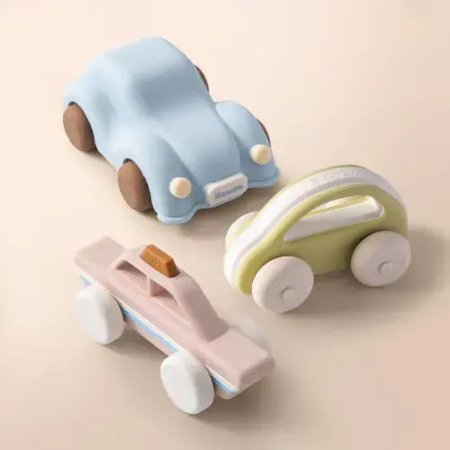 Montessori-Inspired Silicone Car Toys – Soft, Chewable & Durable Vehicles | Moonkie