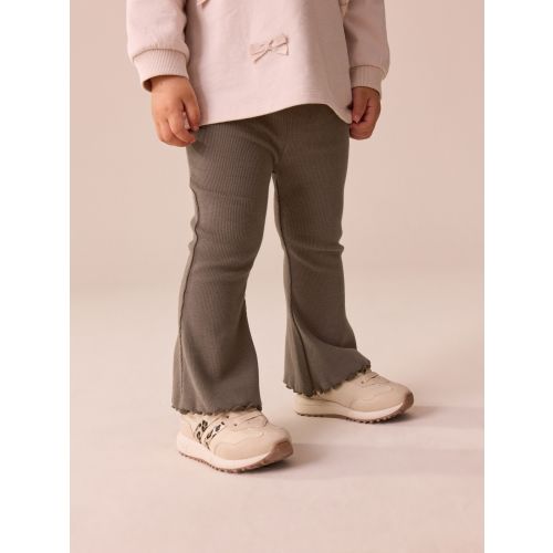 Chocolate Brown Rib Flare Leggings (3mths-7yrs)