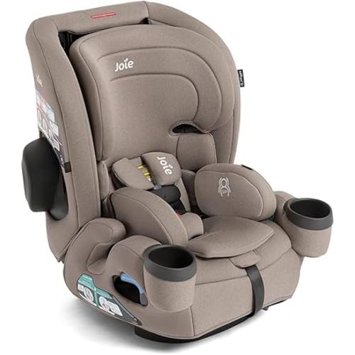 Joie Saffron SI 4-in-1 Car Seat – Car Seat for Infants to Toddlers to Big Kids - 4 Modes, 10-Position No-Rethread Headrest & Harness (Mocha)