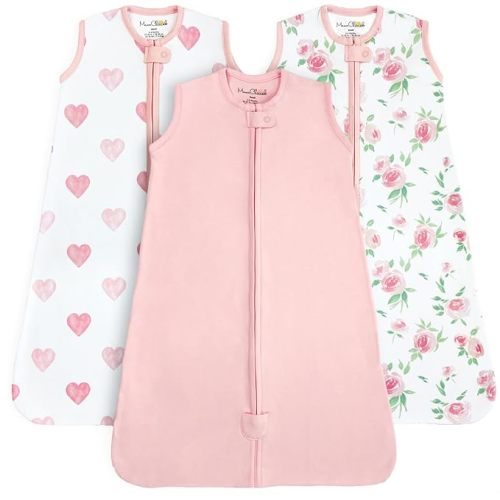 Mama Cheetah Baby Sleep Sack 0.5 TOG, Organic Cotton Baby Wearable Blanket with Two-Way Zipper, Swaddle Transition Baby Sleeping Bag for Newborn Infant Toddler Boy Girl, 0-6 Months