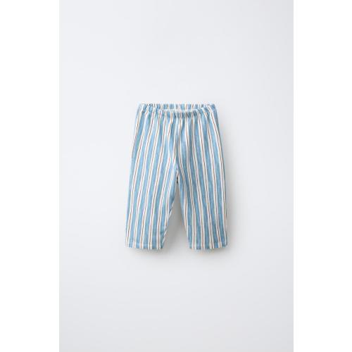 STRIPED PRINT TROUSERS - Sea green | ZARA United States