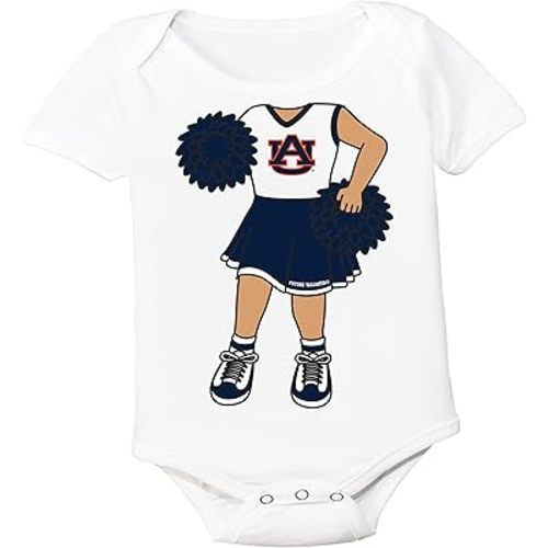 Auburn Tigers Heads Up! Cheerleader Baby Onesie
