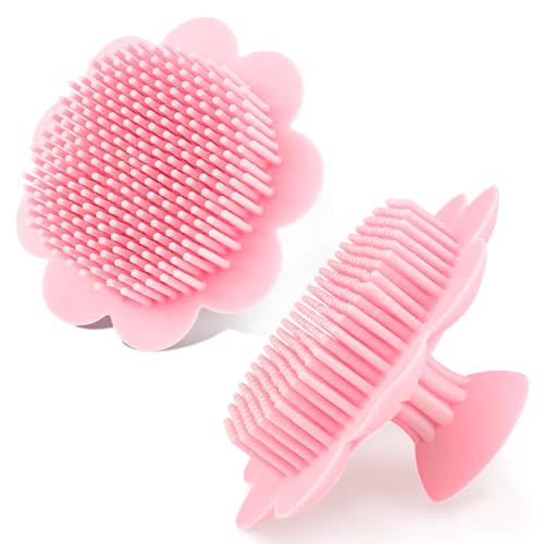 LNQ LUNIQI Baby Hair Scalp Massage Shampoo Brush with Soft Baby Bath Brush Silicone Massage Brush for All Hair Kid Newborn Toddler（）