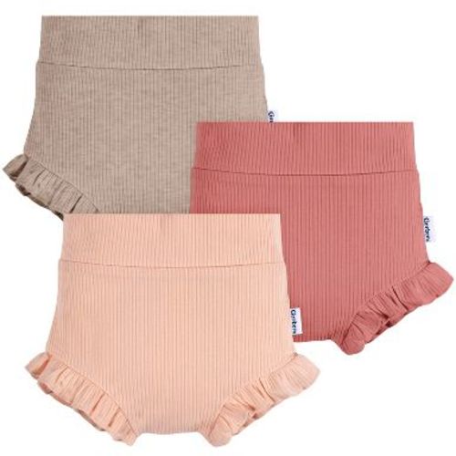 Gerber Baby Girls' Bubble Short - Pinks/Oatmeal - 0-3 Months - 3-Pack