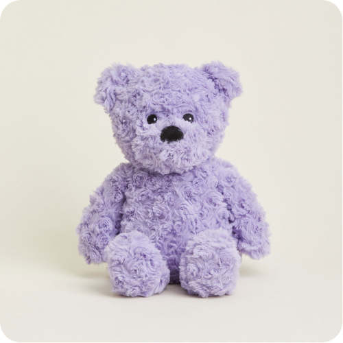 Purple Curly Bear Warmies | Microwavable Purple Curly Bear Warmies Stuffed Animal | Warmies USA
