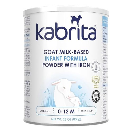 Kabrita Goat Milk-Based Infant Formula Powder, Designed for Gentle Digestion, Gentle Alternative to Cow’s Milk, with Iron, DHA, ARA & Prebiotics, for Infants 0–12 Months, Non-GMO, 28 oz