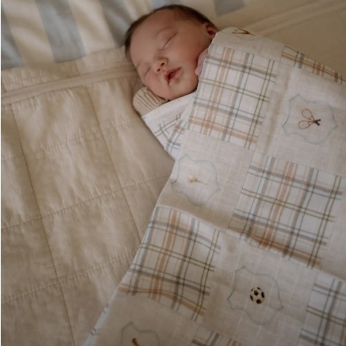 Pop Ya Tot Organic Muslin Swaddle - Old Sport