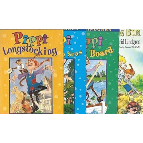 The Pippi Longstocking 4-Book Set: Pippi Longstocking, Pippi Goes on Board, Pippi in the South Seas, and Pippi on the Run