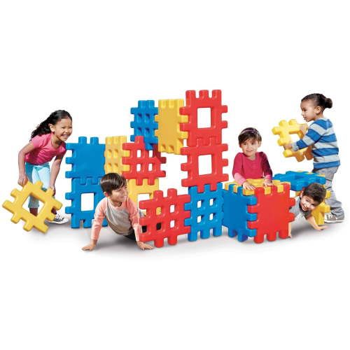 Little Tikes, Big Waffle Block Set, 18 Pieces, Multi-Colored