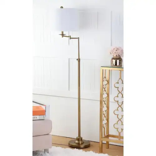 SAFAVIEH Nadia 64.25 in. Gold Floor Lamp