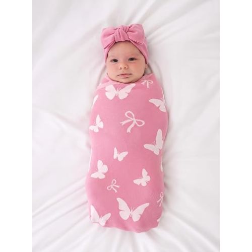 Butterfly Jacquard Baby Blanket, 30"x40" Two-Sided Breathable Throw Blanket for Boys and Girls, Newborn Infant Toddler Ideal for Gift