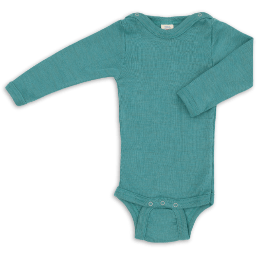 Long sleeve wool/silk bodysuit