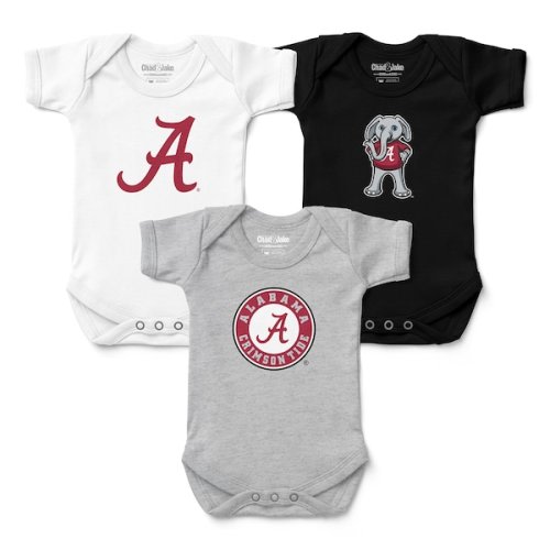 Alabama Crimson Tide Chad & Jake Newborn & Infant 3-Pack Bodysuit Set
