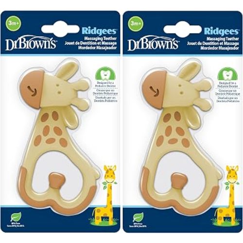 Dr. Brown's Ridgees Giraffe Baby Teether, 3m+