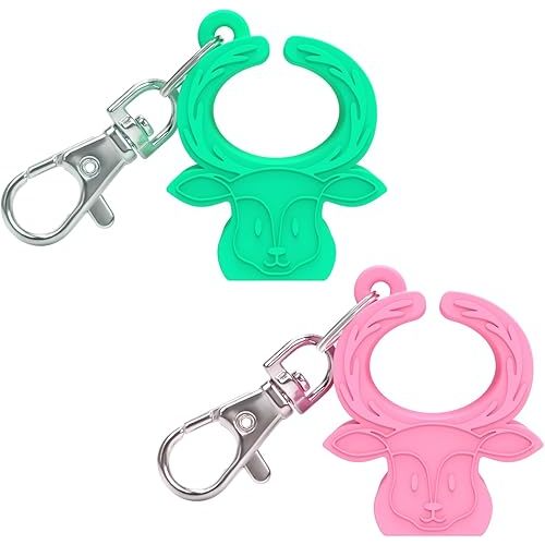 MORLIKE LIVING Silicone Buckle Release Tool, Unbuckle Assistant, Easy Buckle Release Aid for Parents and Caregivers to Unbuckle (Pink-Green)