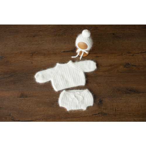 Angora Wool Oversized Baby Sweater Newborn Photography Prop, Newborn Pullover Knitted Sweater, Newborn Knit Outfit, Newborn Photo Outfit