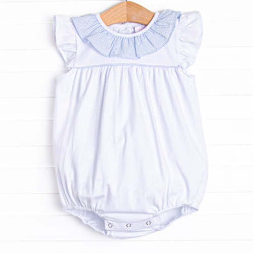 Beauty in Blue Bubble, White – Stitchy Fish