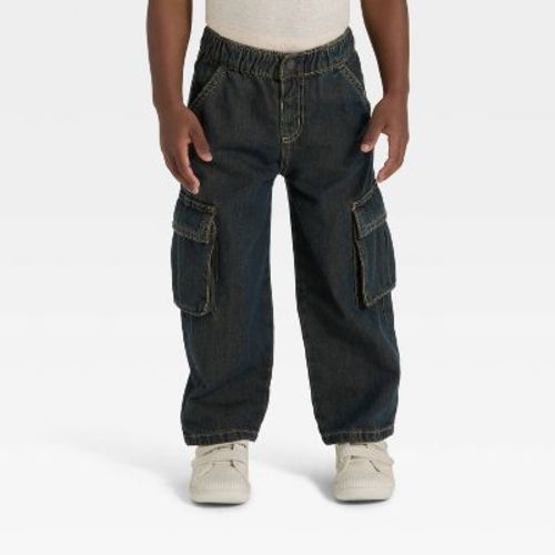 Toddler Boys' Cargo Denim Pants - Cat & Jack™