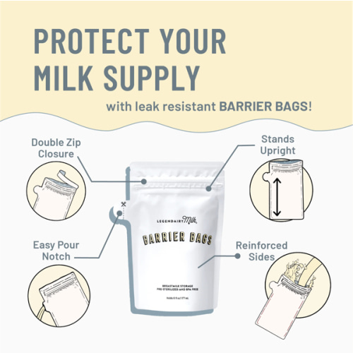 Barrier Bags for Breast Milk Storage | Legendairy Milk