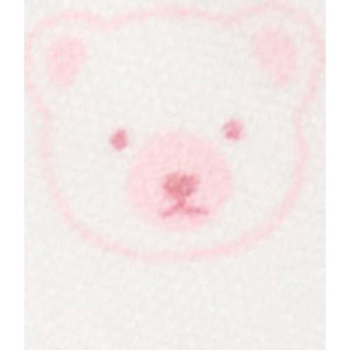 4 Pack Zip Footie Pale Pink Bear Pack - Purebaby | Maisonette