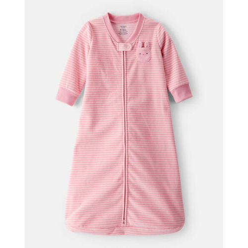 Baby Bunny Striped Long-Sleeve Wearable Blanket - Pink - Carter's | Carter's