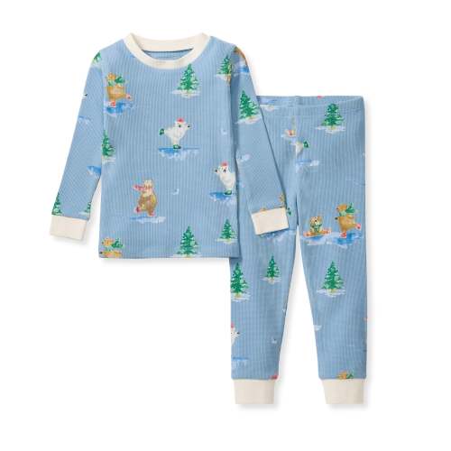 Honeysoft™ Lyocell Thermal Bears On Ice PJ Set Pant – Burt's Bees Baby