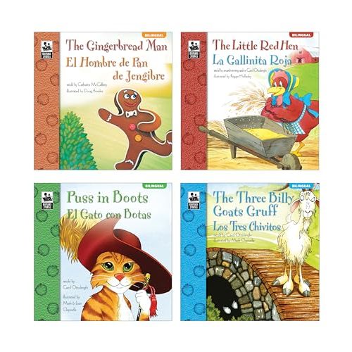 Carson Dellosa Education Keepsake Stories Set Offers Bilingual Fairy Tales in Spanish & English, Giving Kids Engaging Classics Like The Little Red Hen, The Gingerbread Man & Puss in Boots Tales