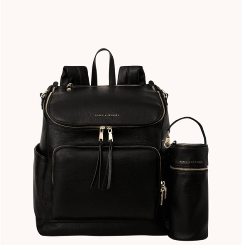 Lullaby Diaper Backpack Black | Poppy and Peonies – www.poppyandpeonies-us.com