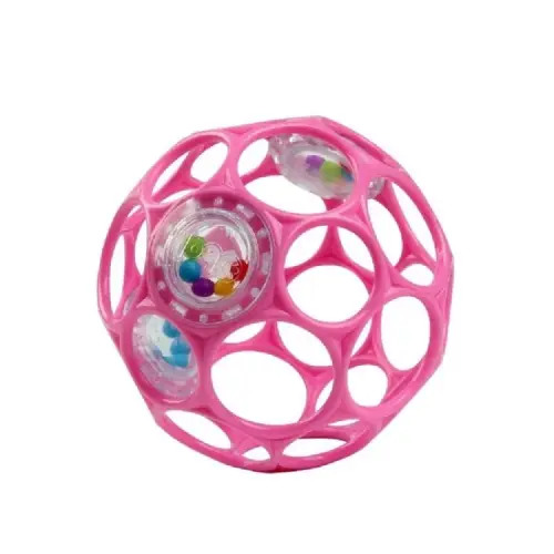 Oball Rattle Easy-Grasp Ball - Pink | Baby Bunting AU