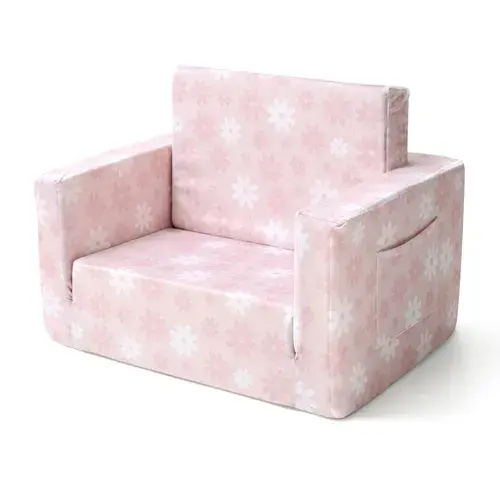 Bilbi Fold Out Sofa Velour Daisy | Baby Bunting AU