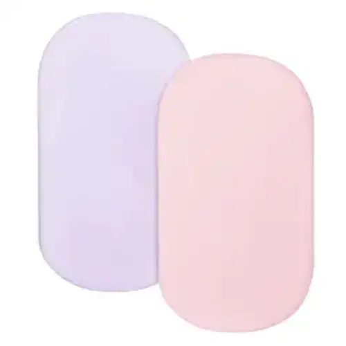 Bassinet Sheets for Baby Girl 2 Pack Bassinet Sheet Set, Pink and Violet
