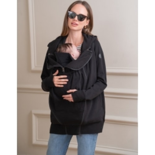 Connor | Black 3 in 1 Maternity Hoodie
