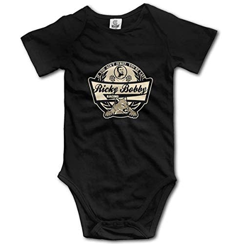 SADODER Ricky Bobby Racing Toddle Infant Bodysuit Climbing Short-Sleeve Onesie Jumpsuit Romper Black