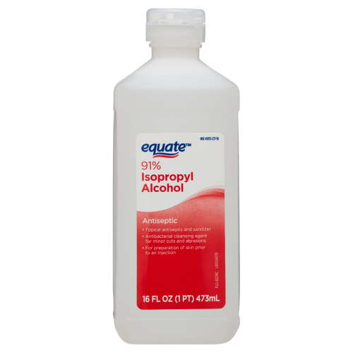 Equate 91% Isopropyl Alcohol Liquid Antiseptic, 16 fl oz HSA/FSA Eligible