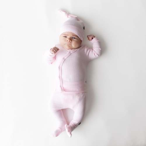 Pointelle Take Me Home Set with Cap in Sakura