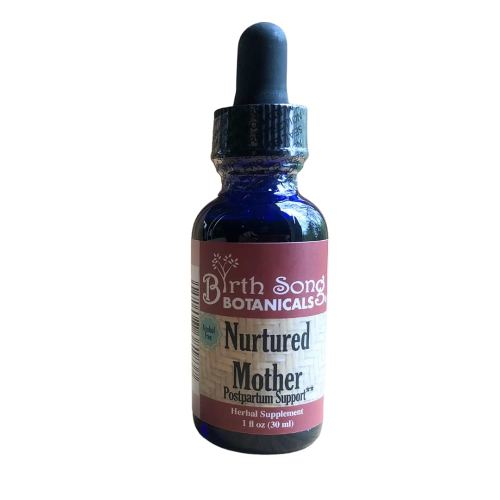 Nurtured Mother Postpartum Essentials and Support Supplement, Herbal Afterbirth Tincture for New Moms After Labor and Delivery, Natural Postpartum Care, 1oz Bottle