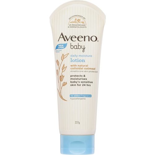 Aveeno Baby Lotion Daily Moisturizing Cream for baby's Sensitive Skin - natural oat, Fragrance Free, 227 mL