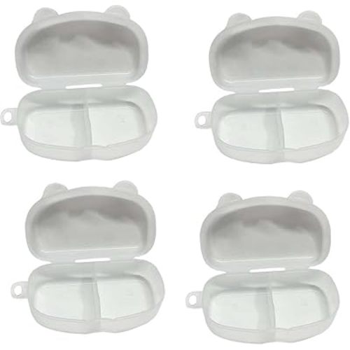 Lot de 4 boîtes de rangement universelles, anti-fuites et anti-poussière, porte-tétine de voyage, étui portable pour nouveau-né pour accessoires de voyage, essentiels pour bébé